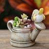 Многофункциональный цветочный горшок ручной работы из смолы, добавляющий жизненной силы птичий душ, горшок для растений, садовые принадлежности