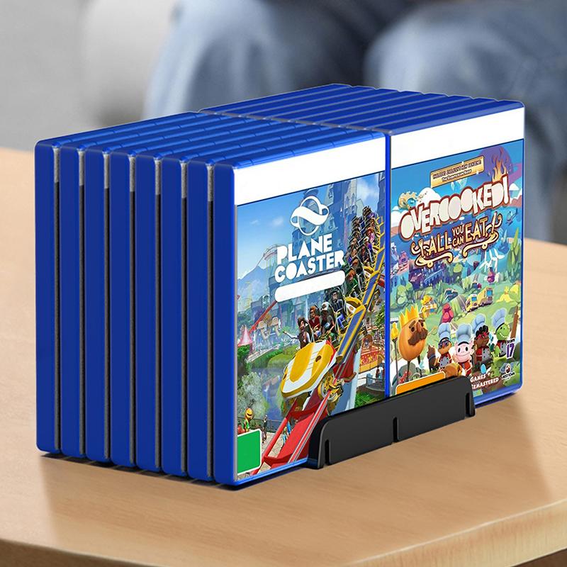 Подставка для хранения игровых дисков, совместимая с PS5 Slim, Xbox, Nintendo Switch, держатель игровых компакт-дисков для стола