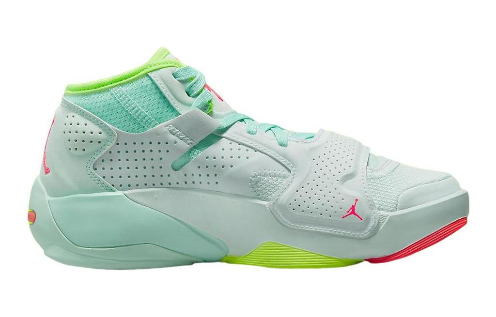 Jordan Zion 2 Zion 2 Износостойкие Дышащие Средневысокие Баскетбольные Кроссовки Голубые DV0992-367