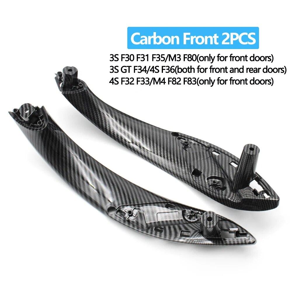 Car Left Right Door Inside Pull Handle Panel Trim For BMW 3 4 Series M3 M4 F30 F31 F32 F33 F34 F35 F36 F80 F82 F83 2012-2018