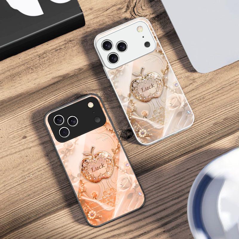 Удачная и Романтическая Любовь Для iPhone 17 Air 16 E 15 14 13 Plus 12 mini 11 17 Pro Max XR Xs Max 16E 7 8 Чехол для телефона из закаленного стекла