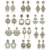 Женская мода Комбо для девочек | Комбинированный набор из 12 шт. | Женское искусственное позолоченное | Модные новейшие серьги-капли и подвески из сплава Chandbali | Все