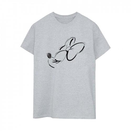 Disney Womens/Ladies Minnie Mouse Nose Up Cotton Boyfriend T-Shirt