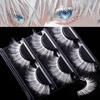 3 Pairs Manga Fluffy Faux Mink Eyelashes Natural Cosplay Eyelashes White False Eyelashes  Women