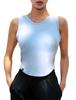 XEXYMIX Майка для йоги без рукавов укороченная размер Sky XT4354G женский топ, длина, M, форма,