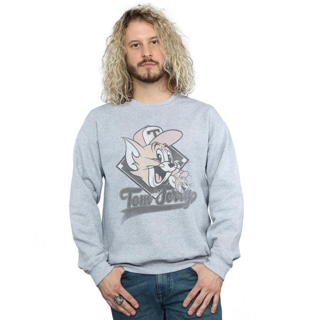 Tom And Jerry Mens Baseball Caps Sweatshirt