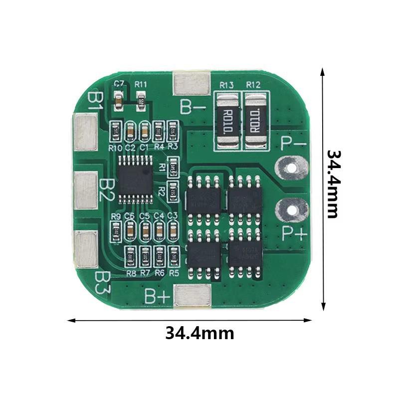 4S 14.8V 18650 Lithium Battery Protection Board, 16.8V Overcharge/Discharge & Short Circuit, 20A Limit