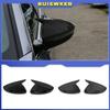 Side Wing Rearview Mirror Cover Cap For Peugeot 208 2020-2025 Peugeot 308 2014-2020 508 2008 Carbon Fiber Black