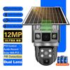 2025 12MP 6K Solar Camera IP CCTV Wireless PIR Human Detection Waterproof 2 Way Audio Video Surveillance Smart Home Security Cameras
