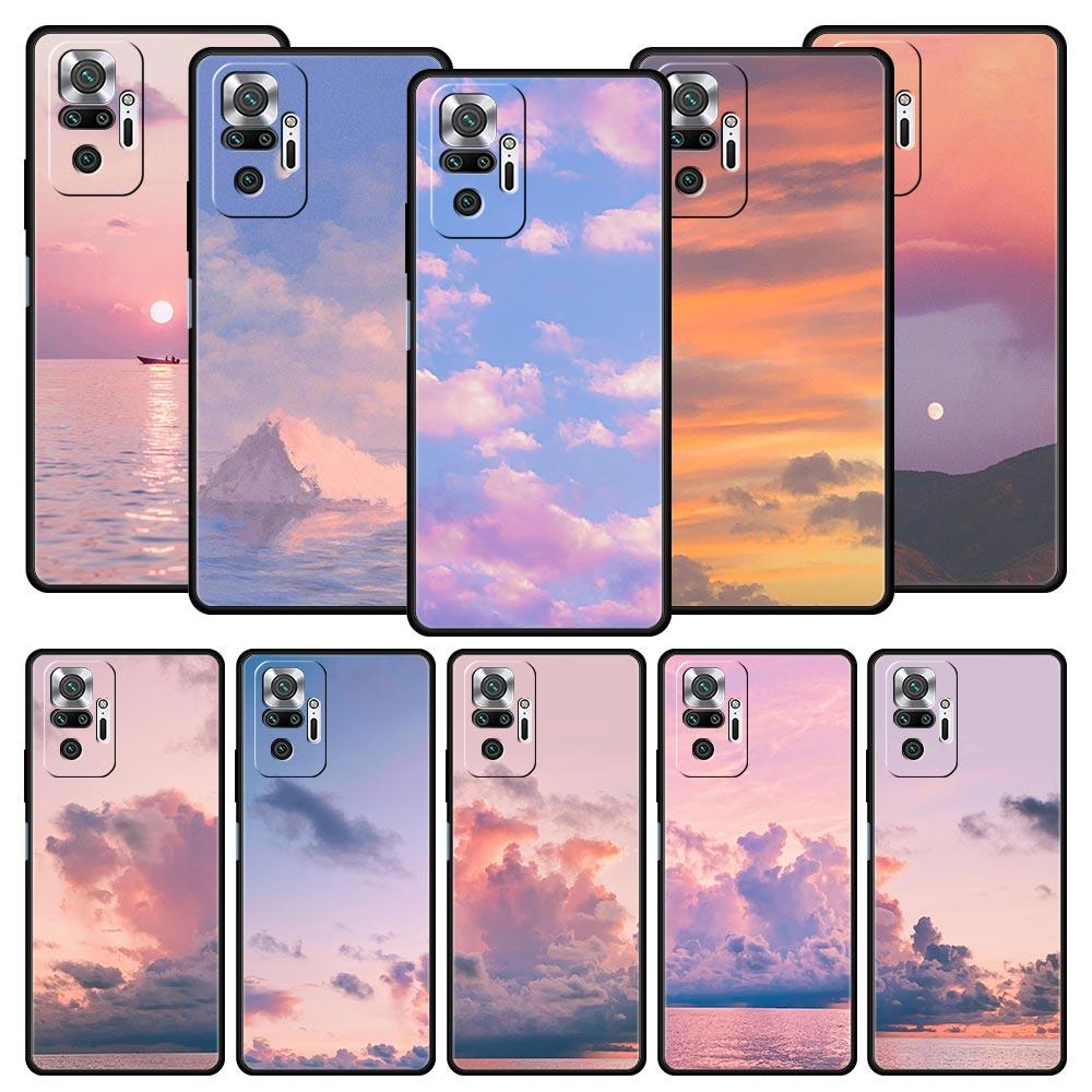 Чехол для телефона Cloud Summer Sunset Glow для Xiaomi Redmi Note 15 14 13 12 5G 11 10 Pro Plus 4G 9S 14C 13C 12C 10C Мягкий чехол из ТПУ
