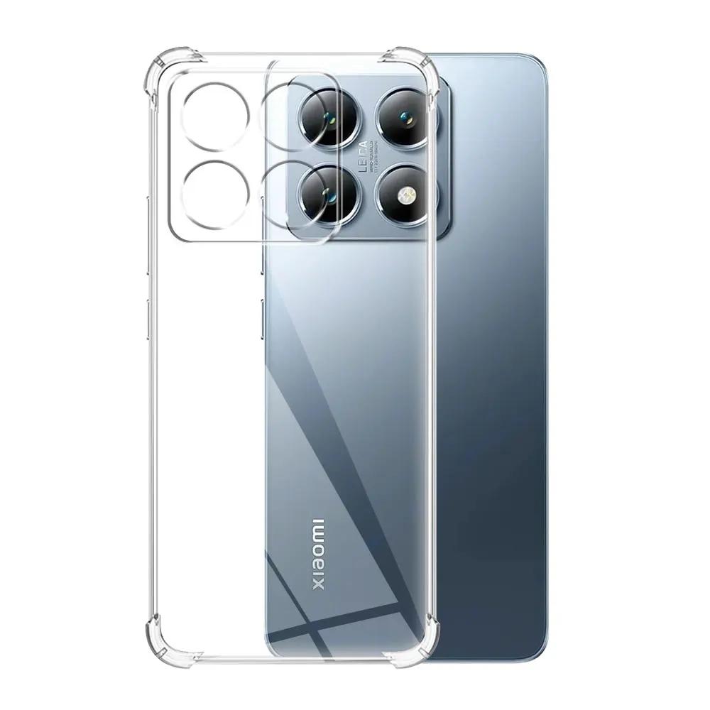 Для Xiaomi 14T Pro Чехол Прозрачный Силиконовый Мягкий Чехол Для Телефона Для Xiaomi 14T 14tPro Прозрачный Ударопрочный Защитная Подушка Безопасности Задняя Крышка