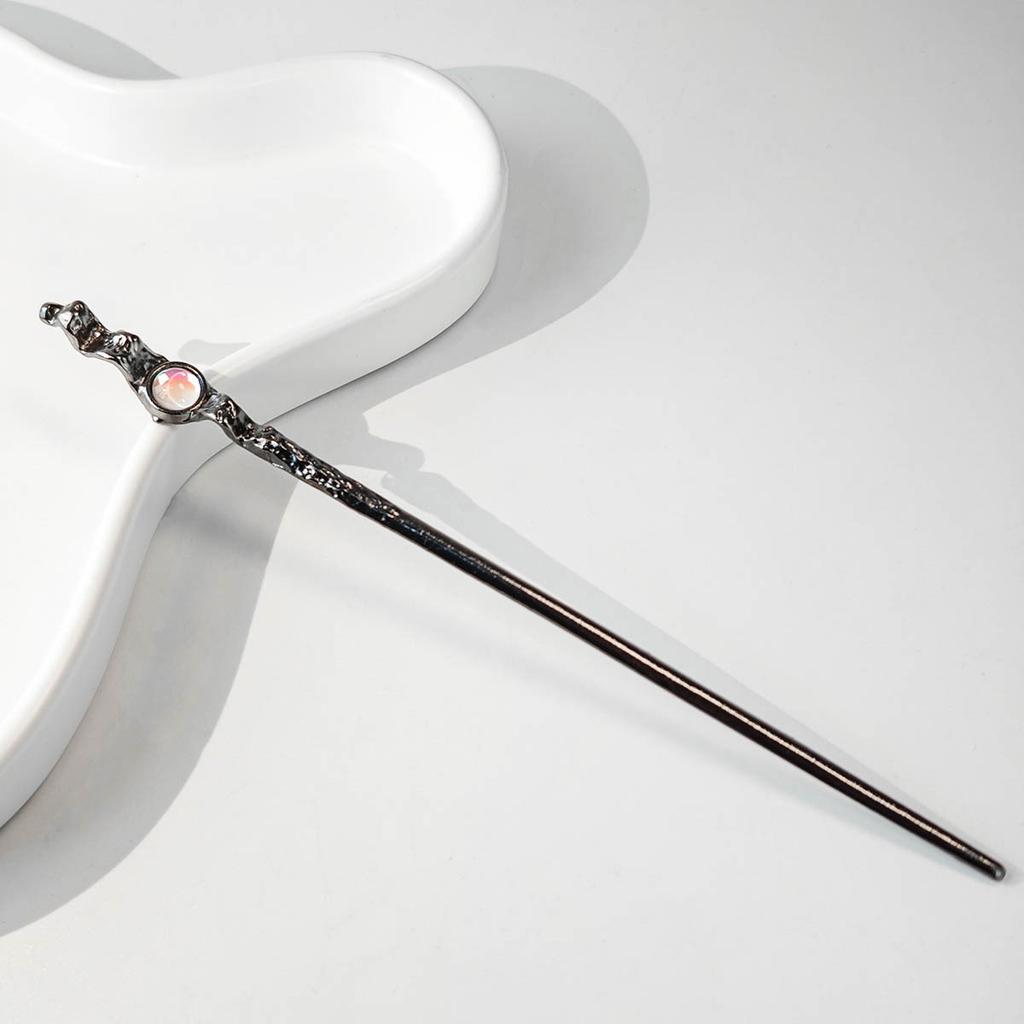 Национальный стиль Новая китайская заколка для волос Жидкий металл Бабочка Заколка Полумесяц Набор Бриллианты Винтаж Бамбуковые сочленения Кисточка Заколка для волос Прическа Заколка