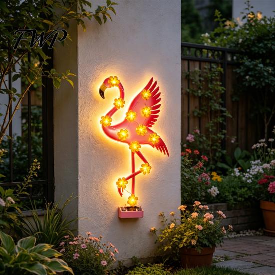 Decorative Solar Fence Light Owl Butterfly Garden Metal Outdoor Wall Decor Waterproof IP65 Weather Resistant Lights with Upgraded Panels and