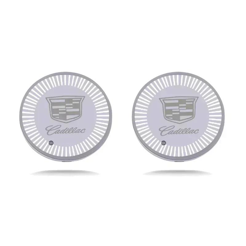 LED Car Cup Holder Mat USB Charging Coaster for Cadillac ATS CTS DTS STS SLS XLR BLS Escalade CT6 Interior Light Pad