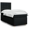 Maison Exclusive - Sommier À Lattes De Lit Et Matelas Noir 80x200 Cm Tissu