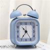3-дюймовый будильник на батарейках, громкий звонок, механический будильник со стереоскопическим циферблатом, ночник, не тикающий
