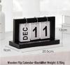 Wooden Flip Calendar - Creative ZAKKA Office and Home Desktop Ornament