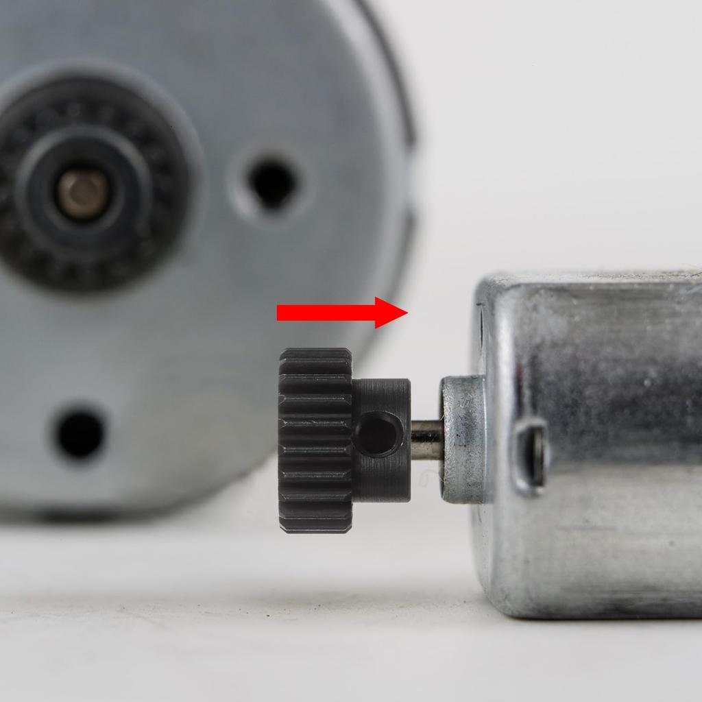 uxcell 48P Pinion Gear Set, 3.175mm (1/8") Shaft, 22T, 23T, 24T, 25T, 26T, Motor Gear, Hardened Steel Spur Pinion Gear with Step for RC Car (Set of 5)