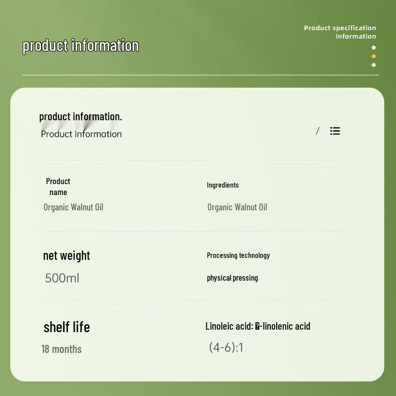 Betis Little Chef Organic Walnut Oil