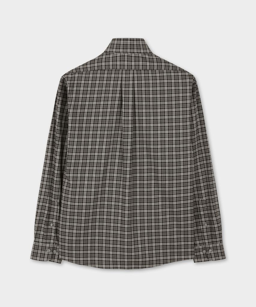 Рубашка BROOKS BROTHERS из твила в клетку, не требующая глажки (серый) (Bbthmmg307)