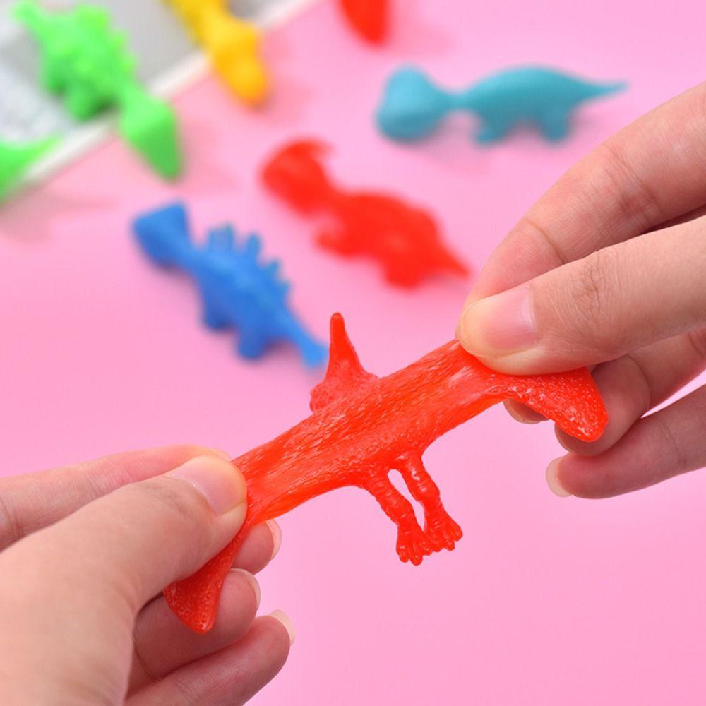 5pcs Dinosaur Launch Dinosaur Elastic Flying Dinosaur Finger Toys Children Gift