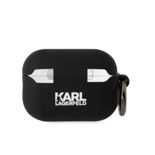 Etui do AirPods Pro 2 Karl Lagerfeld Silicone Choupette Head 3D Czarne