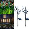 2pcs Solar Garden Ground Plug 20 Lights Garden Ground Plug Lighting Garden Decoration