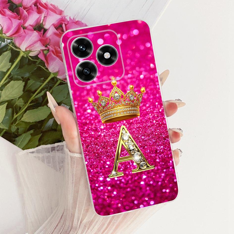 For Honor X5c Case Luxury Crown Letters Soft Slim Silicone Phone Cover For Honor X5 X5c Plus Fundas NLA-LX1 HonorX5c Plus Bumper