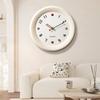 Living Room Creative Decoration Household Clocks Wall Clocks Stylish Atmospheric Wall Clocks Cream Style Wall Clocks