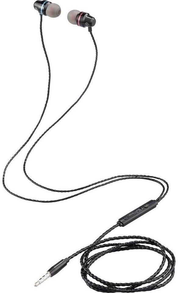Наушники Renkforce RF-IE-JH01 Telefon In Ear Headset kabelgebunden (metallic) (Kabelgebunden) черный