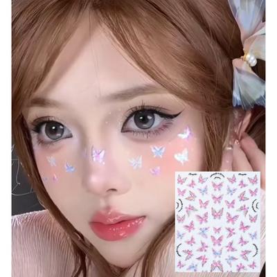 Boutique 38 Glitter Face Face Painting Sticker Cubic Makeup, 1 шт., Navisa
