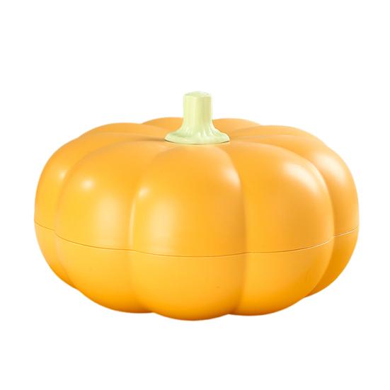 Подставка для закусок из тыквы на Хэллоуин, разделенный поднос с крышкой, 3 отделения для хранения вилок