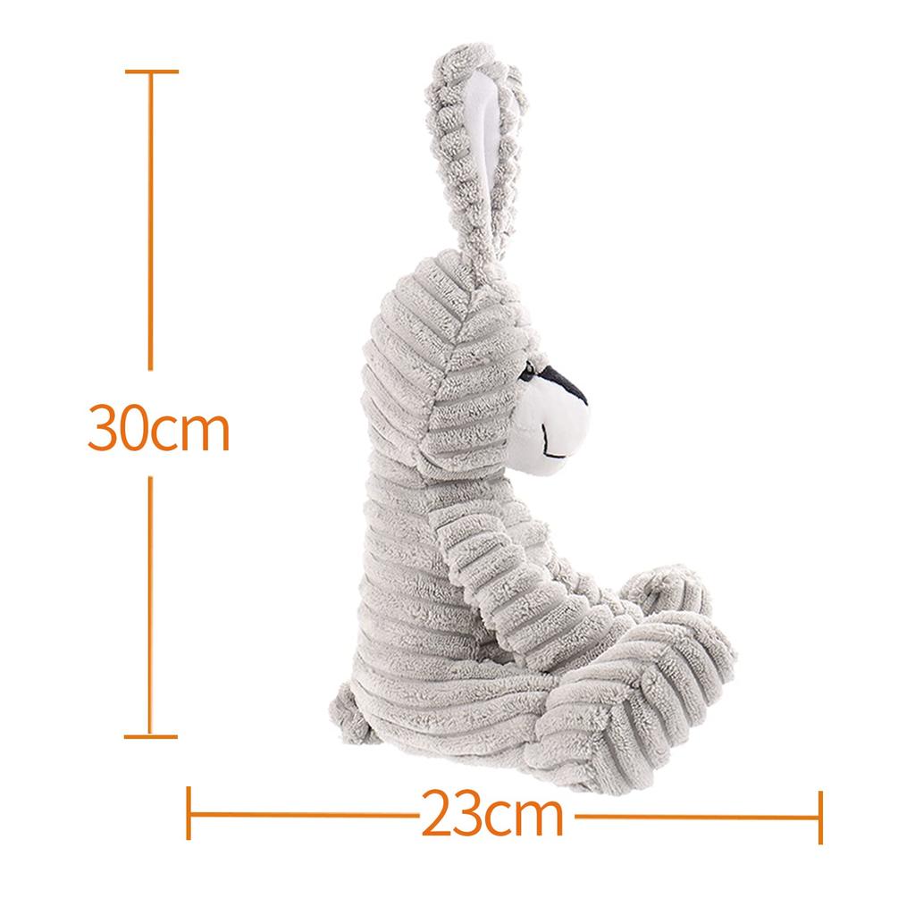 Apricot Lamb Grey Corduroy Bunny Plush Toy for Soft and Fluffy Grey Corduroy Bunny for Girls and 23cm Kids, Cute, Boys,