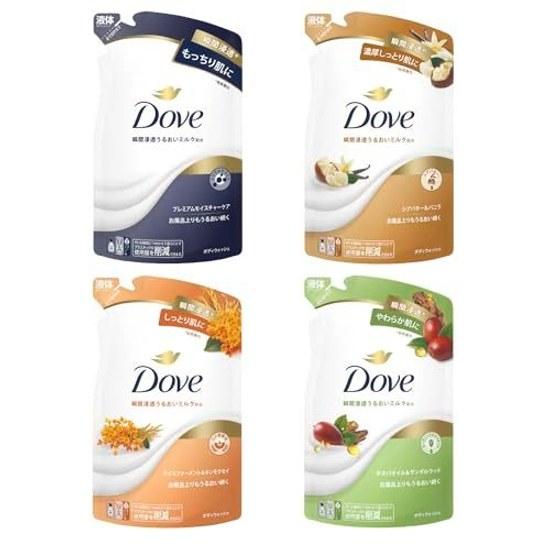 Мыло для тела Dove (Гель для тела) Набор для пополнения Разнообразный Увлажняющий 330 г 4 Увлажнение Масло Ши Османтус Масло Жожоба