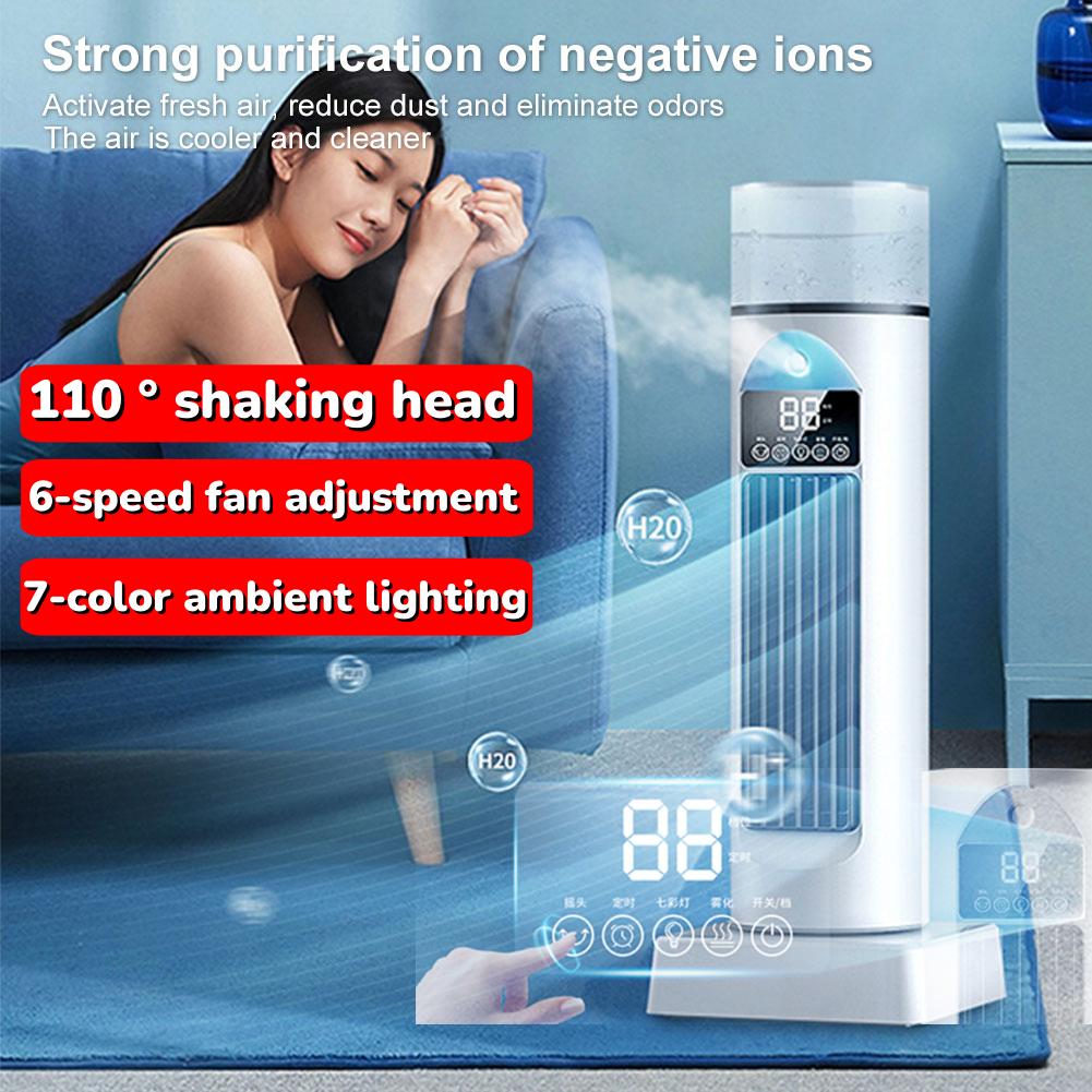 Портативный башенный вентилятор с 6 скоростями обдува