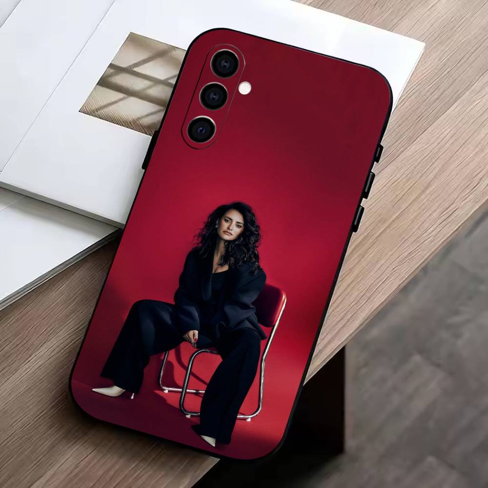 P-Пенелопа Крус-A Чехол для телефона Samsung Galaxy A73,A72,A71,A70,A53,A52,A51,Мягкий силиконовый черный чехол