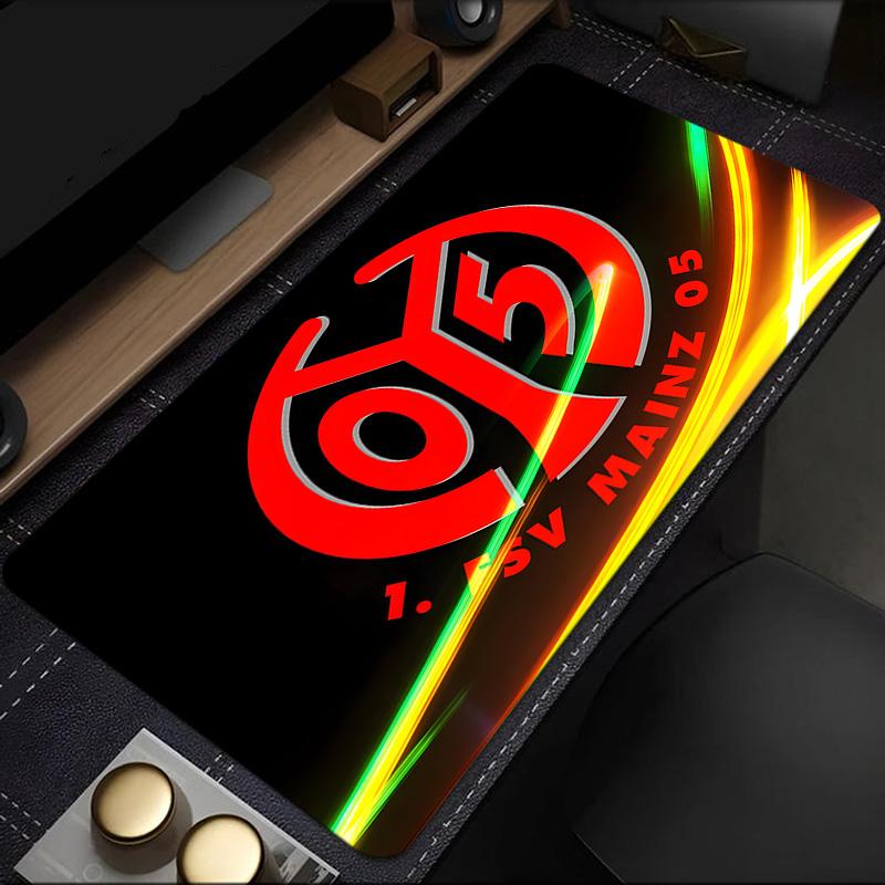 Red Emblem FSV Mainz Mouse Pad, Rubber Base, Mouse Pad for Gamers and Office Use, Gaming Desk , Easy To Clean Mat Christmas fan gifts