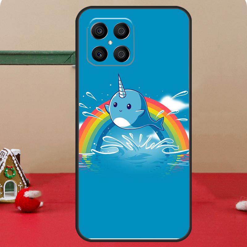 Милый Чехол с Цитатами о Морском Нарвале Для Honor Magic 7 Lite 6 8 Pro Honor 400 200 70 90 X8c X8b X9a X9b X9c X9d Win RT Чехол