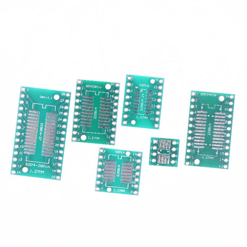 30/35 шт. Sop24 Sop8 Sop14 Sop16 Sop20 Sop28 Smd в Dip Адаптер Плата Преобразователя Sop 8 14 16 20 24 28 Набор печатной платы