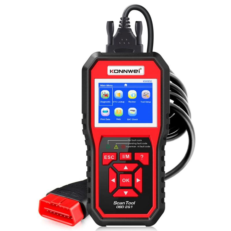 2026 KONNWEI KW850 Car OBD2 Diagnostic Tools Auto Scanner Engine System Check Live Data Clear Code Reader DTC Lookup Fault Code