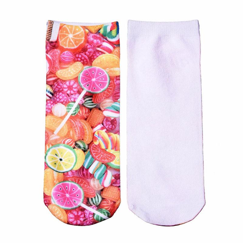 Новый 3D-принт с изображением животных, тигра, панды, кошки, собаки, льва, конфет, мяса, искусства, красочные женские забавные носки, новинка, подарок, дропшиппинг