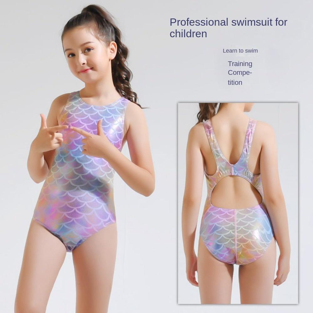 Swimming Costume Girls Baby Cute One-piece Swimsuit Girls Triangle One-piece Swimming Costume Learn To Swim Training Swimming Costume