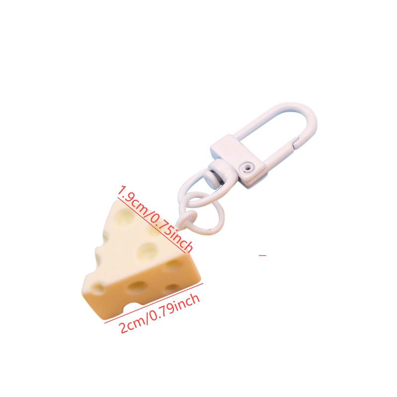 5 шт. милый сырный клин брелок мультфильм сделай сам сыр кулон брелок сумка Шарм для женщин мужчин