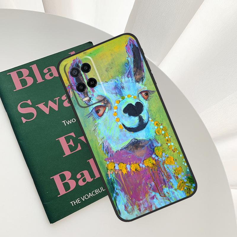 Animal Lama Llama Alpacas Case For Oppo A52 A72 A76 A96 A54 A74 A94 A54S A57S A58 A78 A98 A57 A77 A15 A16 A17 Cover