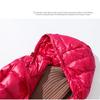 Padded Hooded Long Jacket Duck Down Female  Ultra Light Slim Solid Jackets Coat Portable Parka
