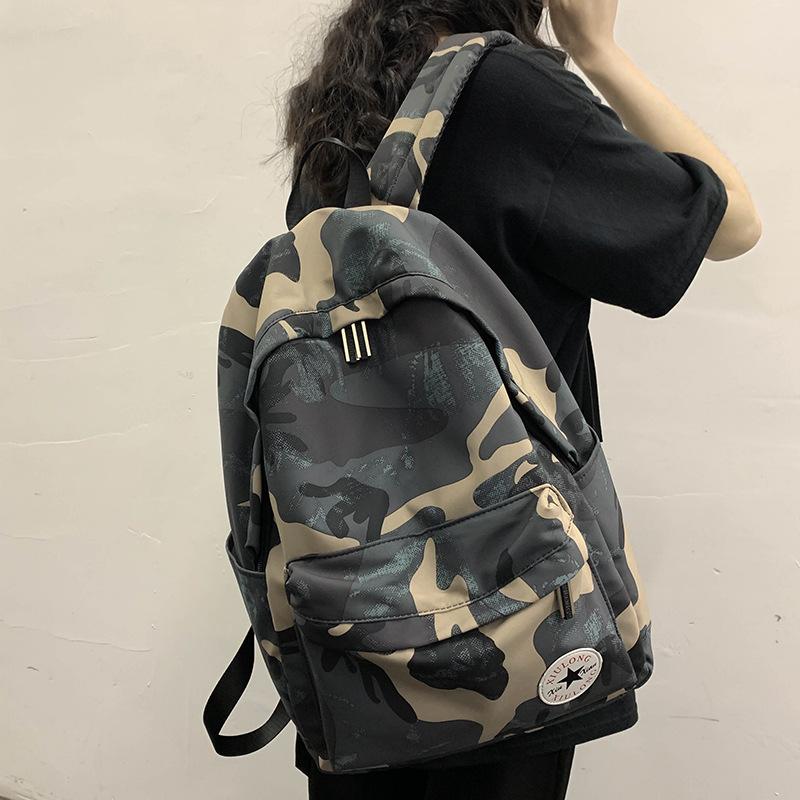 Children's Schoolbags College Students Boys High School Students Camouflage Backpack Junior High School Students Primary School Students