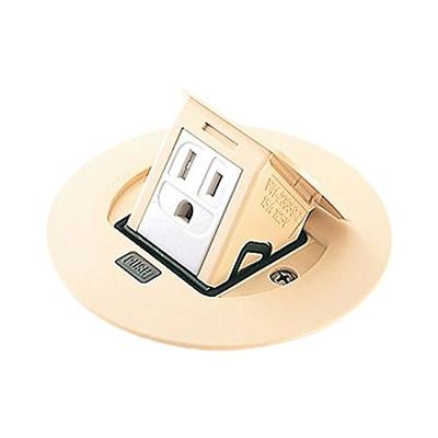 F-тип Upcon для кабеля круглой формы с заземлением цвета слоновой кости 2P15A 125 В 1 порт с заземлением DU1102W