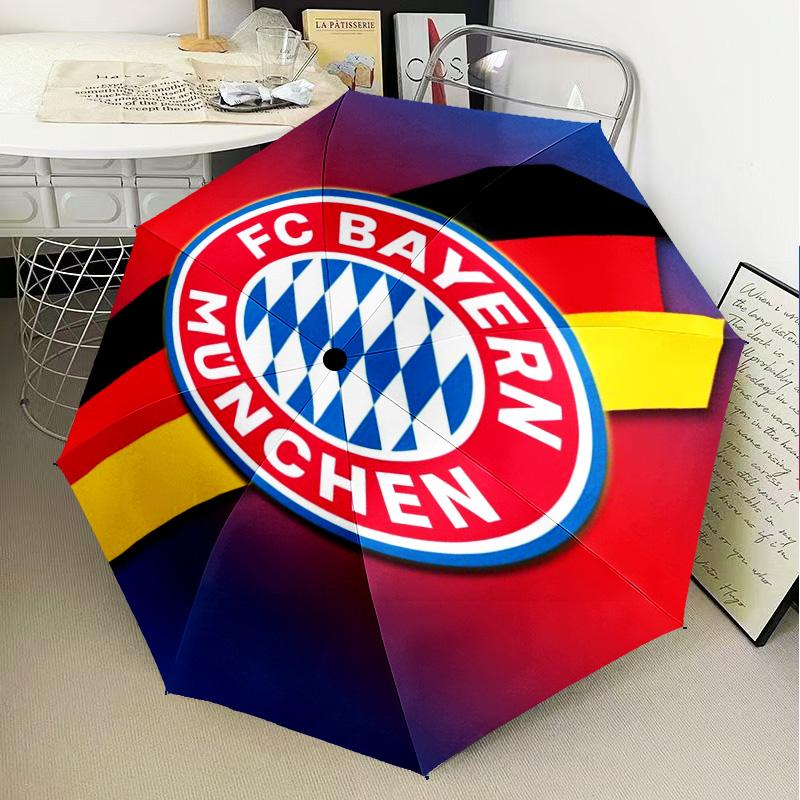 1 шт. Складной зонт FC Bayern München с принтом, автоматический зонт 8-спицевый для путешествий, кемпинга, подарки для фанатов, рождественские подарки