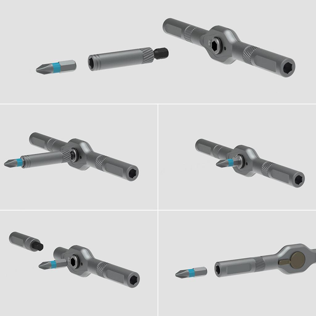 42 In 1 Multi Bit Magnetic Screwdriver Set Magnetic Screw Driver Multi-purpose Ratchet Wrench Screwdriver Magnetic Bit