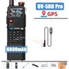 Baofeng UV-5RH PRO GPS Walkie Talkie APRS 6800mAh Battery High Power Type-C Charging Wireless Copy Frequency Upgraded of UV-5RM